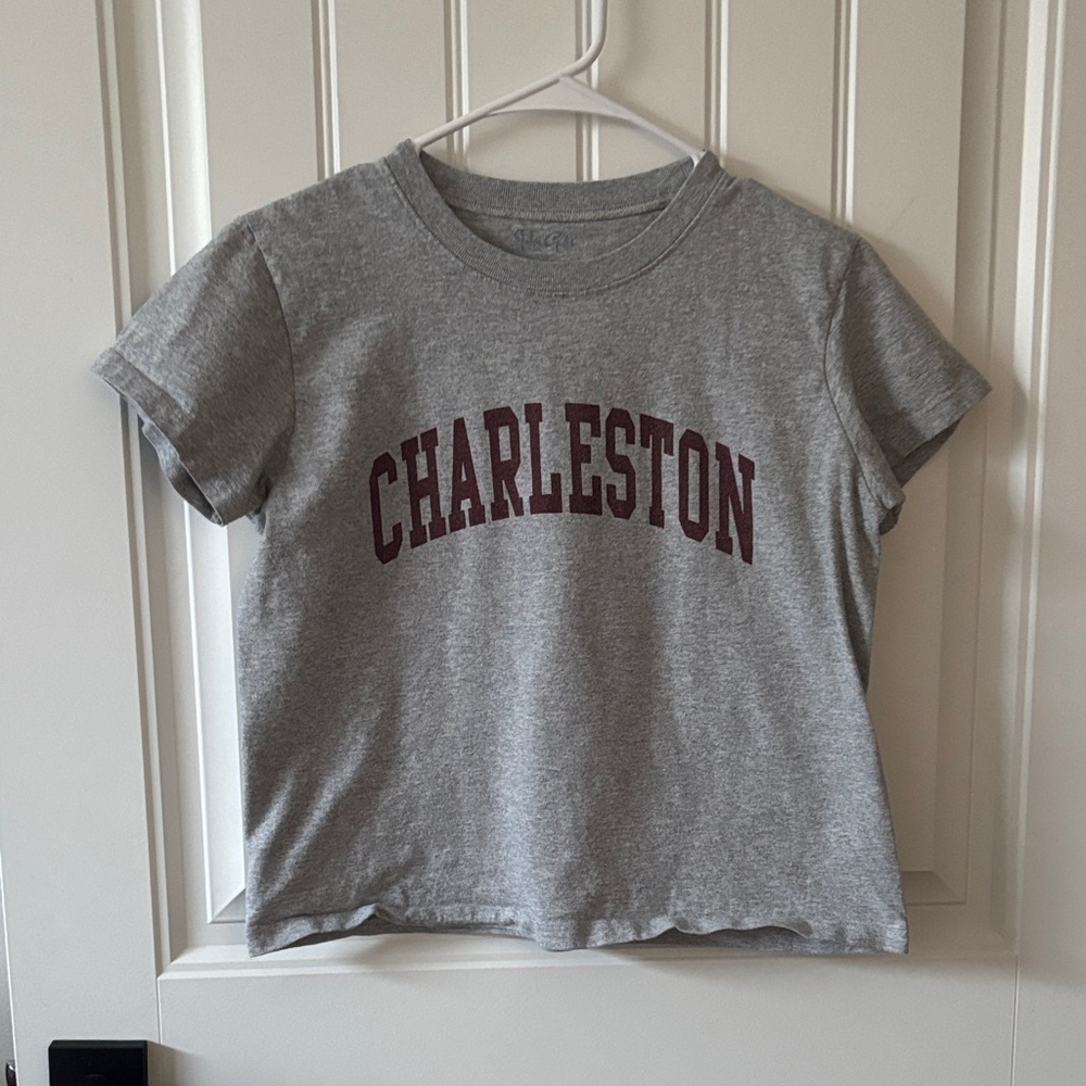 Brandy Melville Gray Charleston Tee